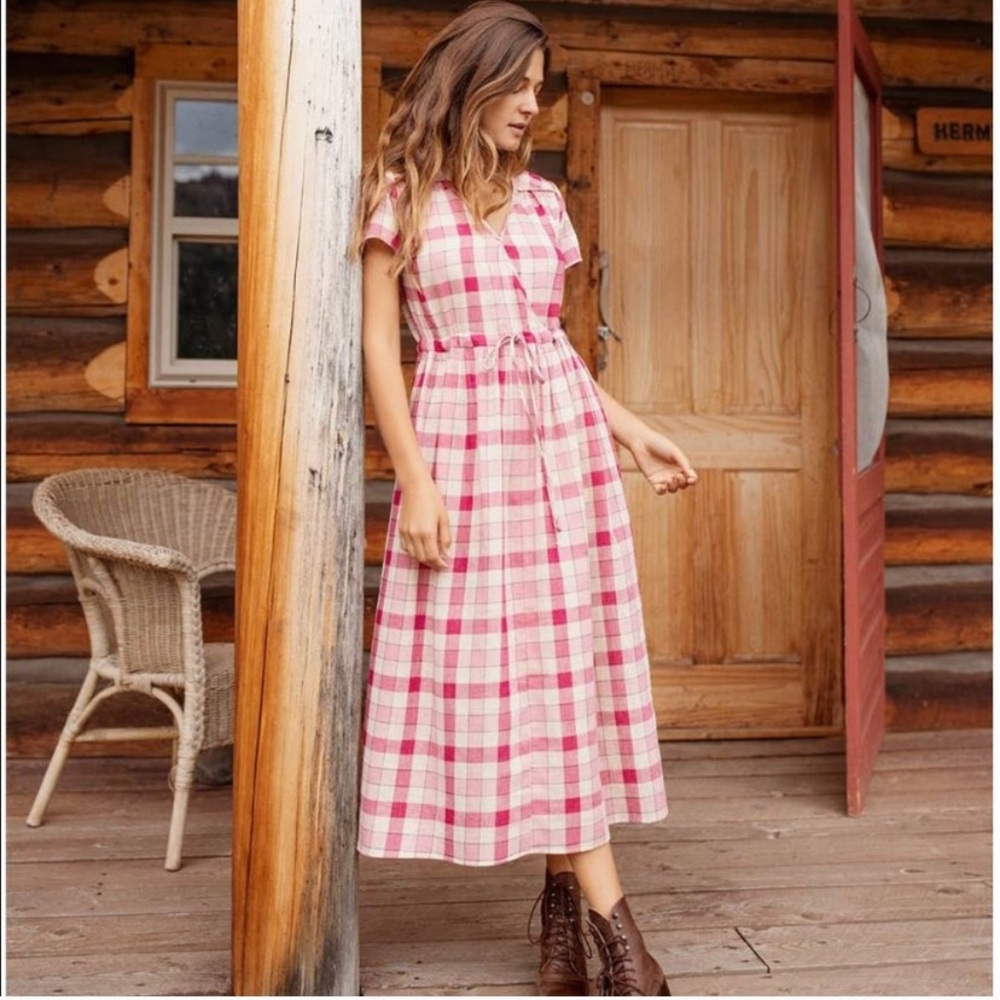 (ON HOLD!) Christy Dawn Plaid Dawn Dress, sz S